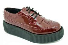 T. U. K.V8977 Tuk Viva Mondo Wingtip Brouge Creeper Bordeaux + Amovible Kiltie