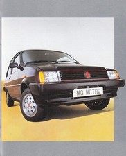 Austin Metro 1000 1300 L HLE MG Vanden Plas Brochure Brochure 1982 1