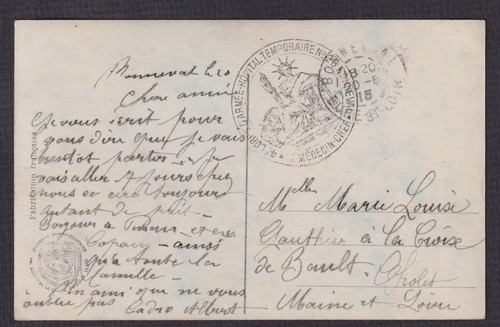 Carte avec cachet corps - avec,