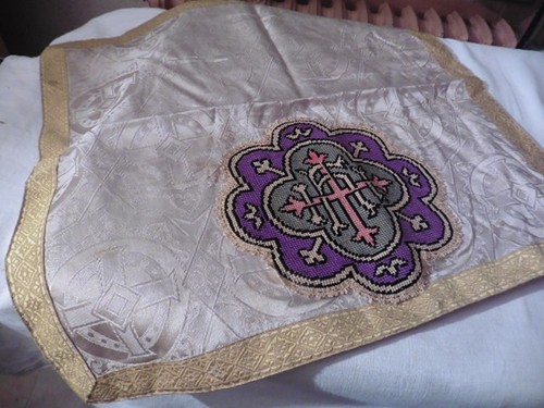 Ancienne nappe autel - ancienne,