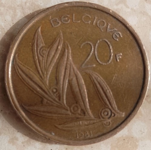 Pièce belgique francs - pièce, 20