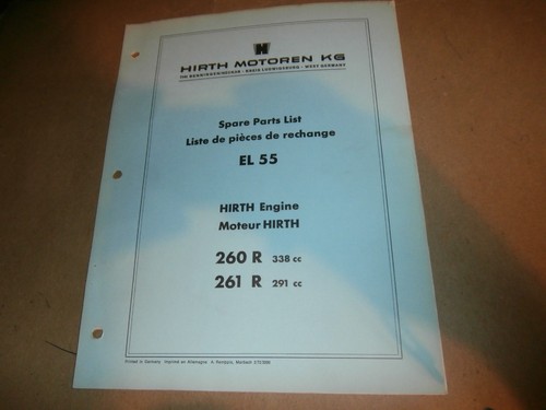 Hirth engine el55 - engine, 338cc