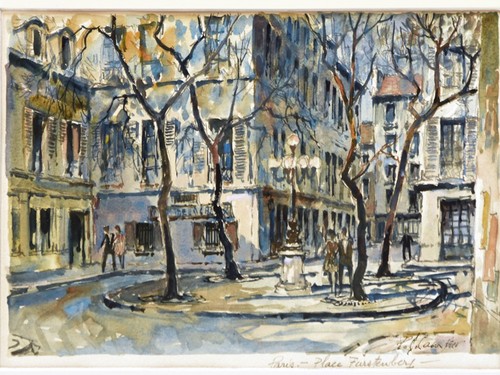 Aquarelle pierre cambier paris - aquarelle,