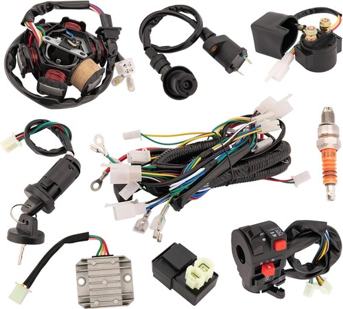 Complete gy6 wiring harness - complete,
