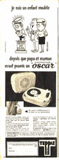 PUB  ELECTRPHONE   " TEPPAZ  " OSCAR  "    1959 ( 1 )