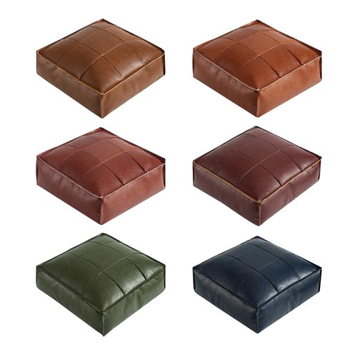 Pouf marocain cuir - cuir, pu