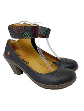 ART Chaussure à talons carrés Dames Escarpins T EU 37 noir style décontracté