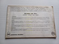 Gilera 125 TG1 - 125 GR1 1980 VARIANTS spare parts catalog