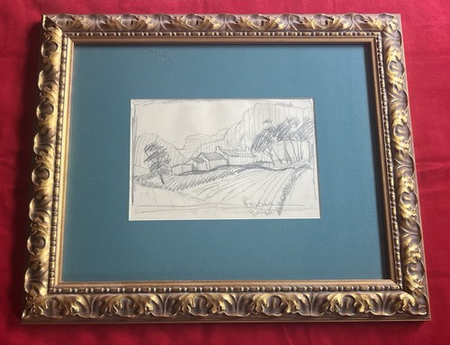 Antique pencil drawing - antique,