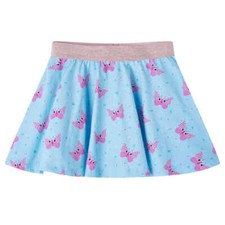 Jupe pour Enfants Jupette Vêtement Tout-petits Filles Imprimé Papillon Bleu 128 