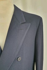 Bespoke DB Coat Manteau croisé  6x2 Sartoria LEPRI 56 XXL Navy Cashmere
