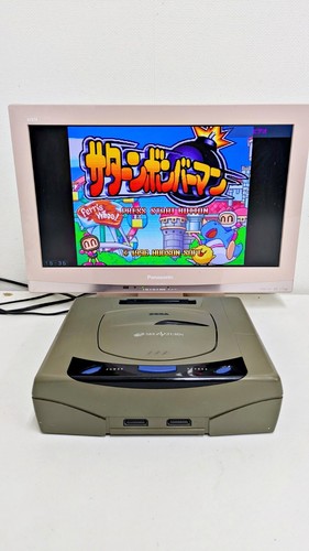 Sega saturn console grey 984 - saturn,