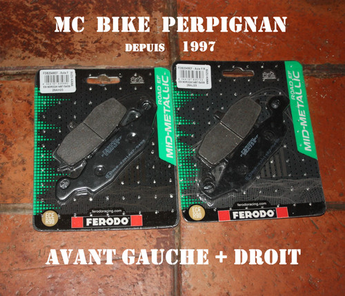 Plaquette frein d - av, g