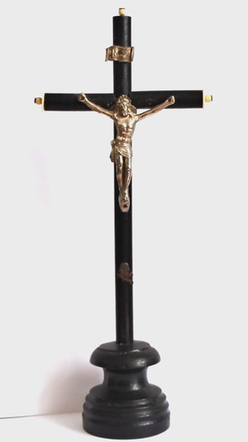 Crucifix bois noir napoleon - crucifix,