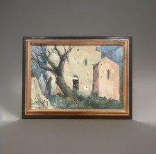 Tableau ancien huile paysage