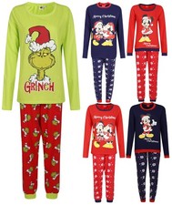 Ladies Christmas Pyjamas Womens XMAS Character Festive Sleep Lounge Night Wear