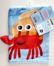 1 Gant de toilette bleu CRABE