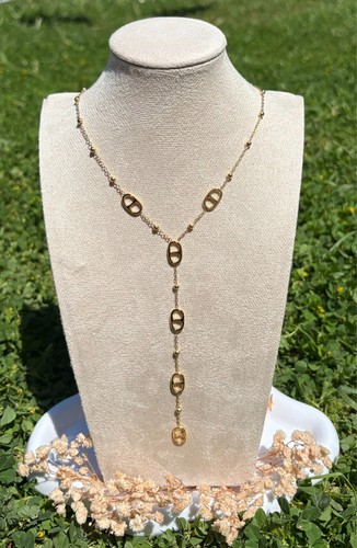 Collier doré mailles marines