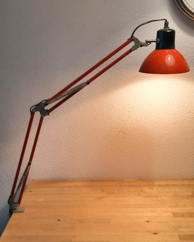 Lampe architecte rouge - lampe, d'architecte