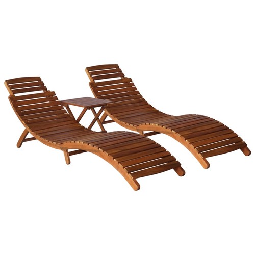 Lot chaises longue avec - 3,