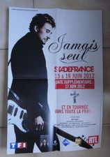 JOHNNY HALLYDAY AFFICHE JAMAIS
