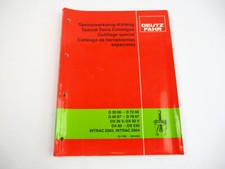 Deutz DX / Intrac, 06 Series / 07 Series Special Tool Catalog 02/1982