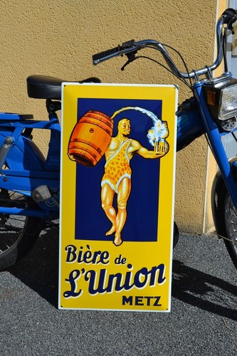 Grande plaque émaillée biere - grande,