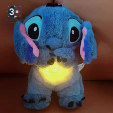 Kawaii Stitch Doll Breathing Plush Sleeping Companion for Kids Sound Ril