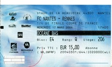 Billet/ticket match FC