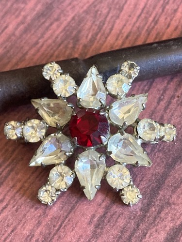 Ancienne vintage broche fleur - ancienne,