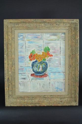 Ancien tableau nature morte - ancien,