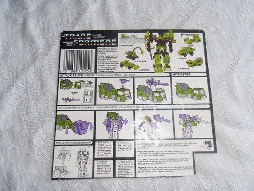 Transformers carte - g1,