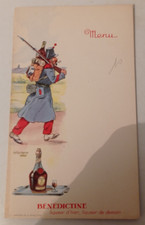 BENEDICTINE MENU PUBLICITAIRE