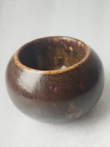 Pot céramique glaçure noire - céramique,