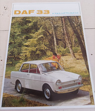 ancien prospectus voiture daf 33 variomatic tract publicitaire