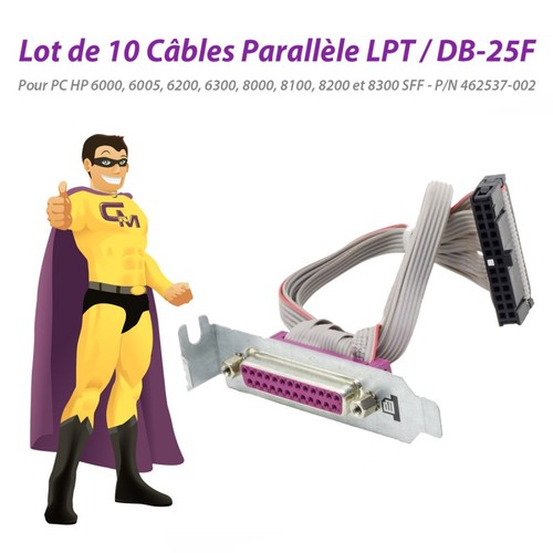 Lot x10 câbles - lot, hp