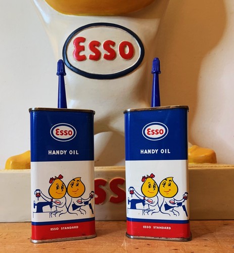 Paire burettes huile esso - burettes,
