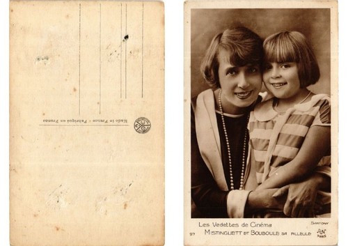 Cpa mistinguett bouboule - mistinguett, et