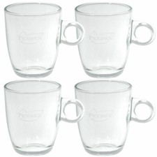 Pickwick Tasse à Thé en Verre, grande, 250ml, Lot de 4
