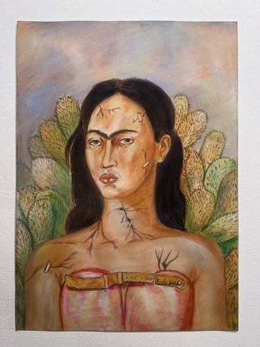 Frida kahlo dessin - frida, papier