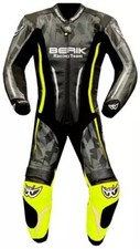 BERIK CAMO MOTO LEARNER RACING COSTUME CUIR MOTARD COSTUME, CUIR DE VACHE