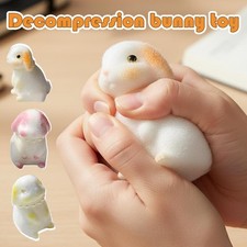 Balles anti-stress lapin pour enfants et adultes, jouet à presser en pâte s G3O7