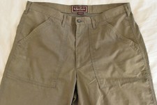 Pantalon cargo toile vert kaki