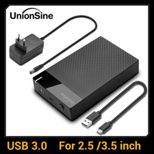 Boitier Disque Dur Externe USB 3.0 pour 2.5" 3.5" SATA HDD SSD 6 Gbit/s, UASP