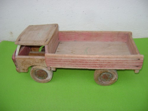 Jouet ancien camion plateau - jouet, en
