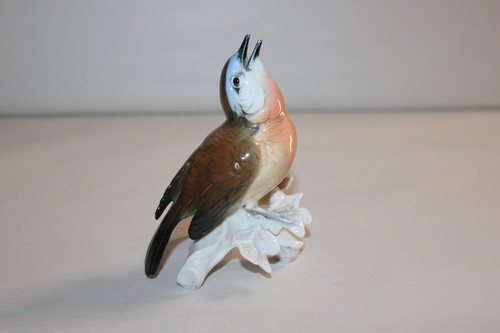 Figurine oiseau fauvette en - figurine,