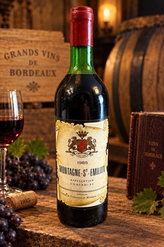 Vin montagne emilion 1985 - vin,