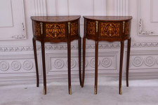 2 Commode French Louis XVI Style - Console Night Stand - Chest of Drawers - Wood