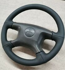 Mitsubishi Pajero V60 Genuine Leather Stitching Steering Wheel Cover Compatible