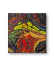 Tableau art abstrait signé 